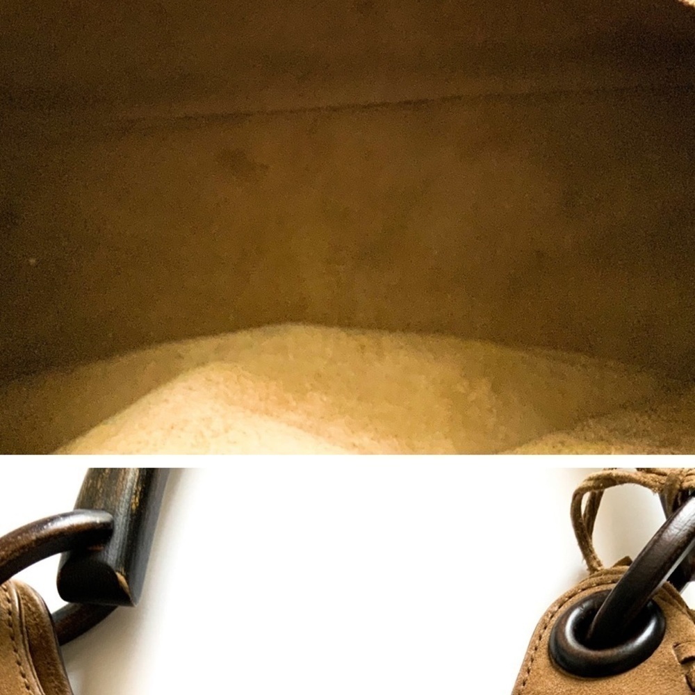 Tom Ford for Gucci Whipstitch Suede Wood-handle Bag - Picture 12 of 15